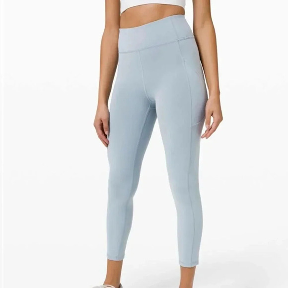 Lululemon sz 4 Invigorate High-Rise Tight 25" Chambray great pre owned condition - Picture 1 of 14